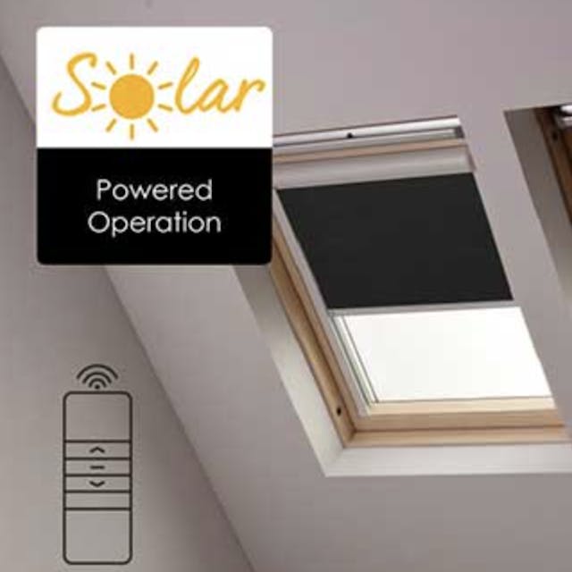 Solar Powered Velux Blinds